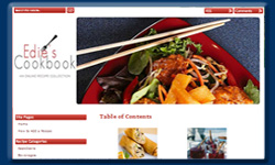 Recipe Cookbook Website Design